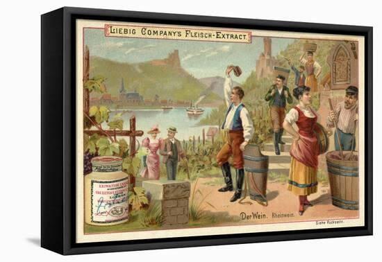 Wine: Rhine Wine-null-Framed Premier Image Canvas