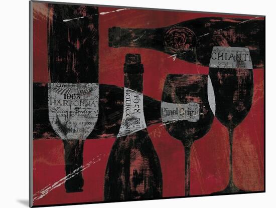 Wine Selection III Red-Daphne Brissonnet-Mounted Art Print