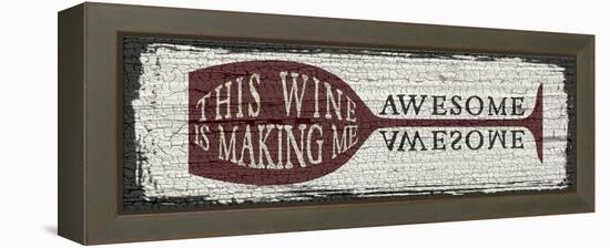 Wine Sign I-Erin Clark-Framed Premier Image Canvas