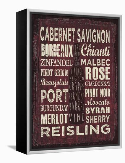 Wine Sign III-Erin Clark-Framed Premier Image Canvas