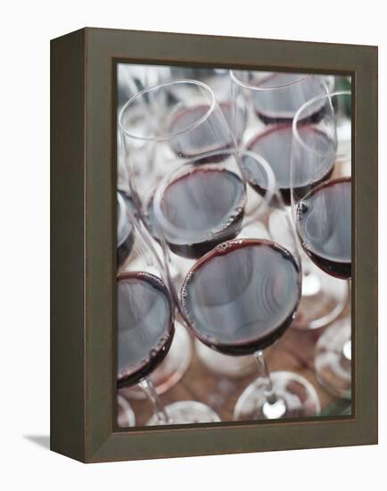 Wine Tasting, Bodega Marques De Riscal Winery, Elciego, Basque Country Region, Spain-Walter Bibikow-Framed Premier Image Canvas