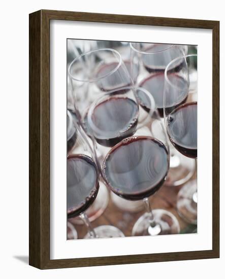 Wine Tasting, Bodega Marques De Riscal Winery, Elciego, Basque Country Region, Spain-Walter Bibikow-Framed Photographic Print