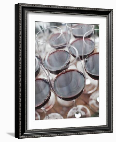 Wine Tasting, Bodega Marques De Riscal Winery, Elciego, Basque Country Region, Spain-Walter Bibikow-Framed Photographic Print