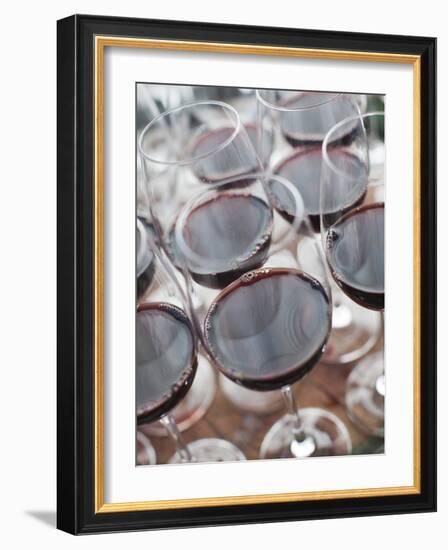 Wine Tasting, Bodega Marques De Riscal Winery, Elciego, Basque Country Region, Spain-Walter Bibikow-Framed Photographic Print