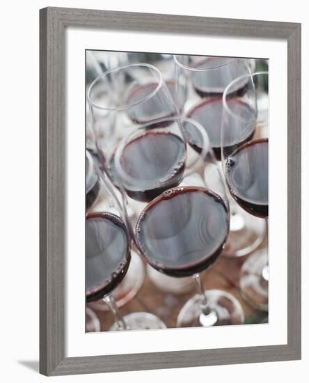 Wine Tasting, Bodega Marques De Riscal Winery, Elciego, Basque Country Region, Spain-Walter Bibikow-Framed Photographic Print