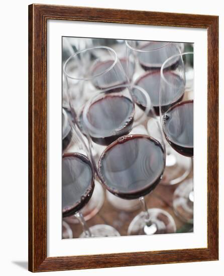 Wine Tasting, Bodega Marques De Riscal Winery, Elciego, Basque Country Region, Spain-Walter Bibikow-Framed Photographic Print