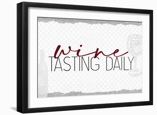 Wine Tasting Daily-Kimberly Allen-Framed Art Print