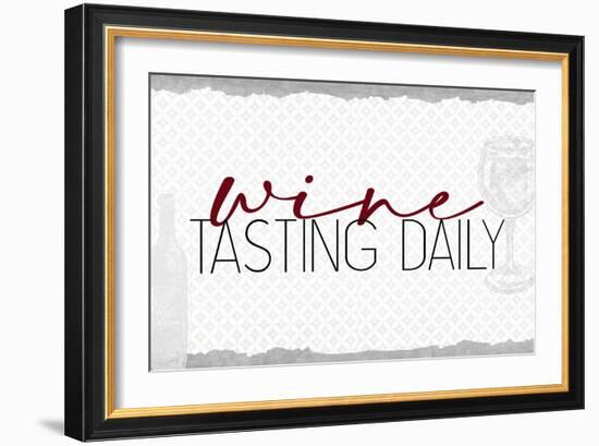 Wine Tasting Daily-Kimberly Allen-Framed Art Print