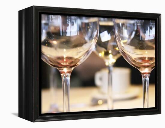 Wine Tasting Glasses, Restaurant Red, Hotel Madero Sofitel, Puerto Madero, Buenos Aires, Argentina-Per Karlsson-Framed Premier Image Canvas
