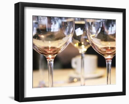 Wine Tasting Glasses, Restaurant Red, Hotel Madero Sofitel, Puerto Madero, Buenos Aires, Argentina-Per Karlsson-Framed Photographic Print