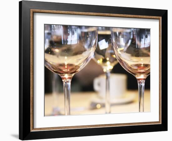 Wine Tasting Glasses, Restaurant Red, Hotel Madero Sofitel, Puerto Madero, Buenos Aires, Argentina-Per Karlsson-Framed Photographic Print