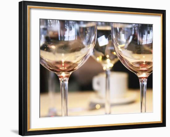 Wine Tasting Glasses, Restaurant Red, Hotel Madero Sofitel, Puerto Madero, Buenos Aires, Argentina-Per Karlsson-Framed Photographic Print