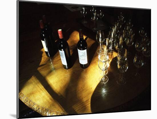 Wine Tasting of Chateau Calon, Montagne Saint St. Emilion, Bordeaux, Gironde, France-Per Karlsson-Mounted Photographic Print