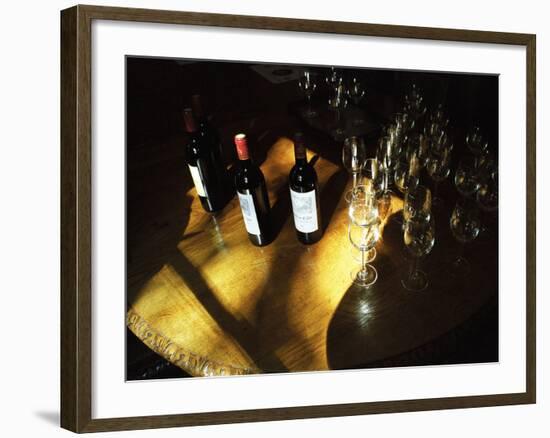 Wine Tasting of Chateau Calon, Montagne Saint St. Emilion, Bordeaux, Gironde, France-Per Karlsson-Framed Photographic Print