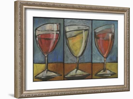 Wine Trio Triptych-Tim Nyberg-Framed Giclee Print