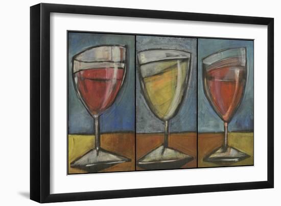 Wine Trio Triptych-Tim Nyberg-Framed Giclee Print