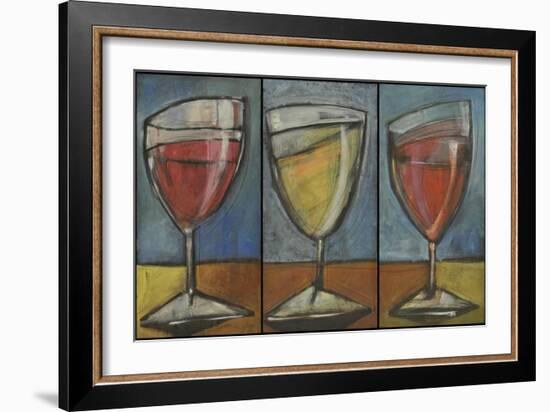 Wine Trio Triptych-Tim Nyberg-Framed Giclee Print