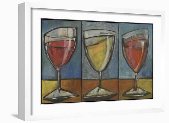 Wine Trio Triptych-Tim Nyberg-Framed Giclee Print