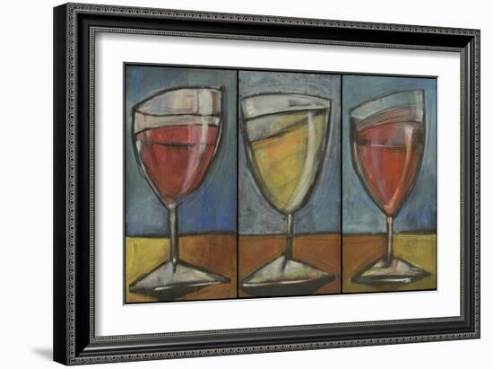 Wine Trio Triptych-Tim Nyberg-Framed Giclee Print