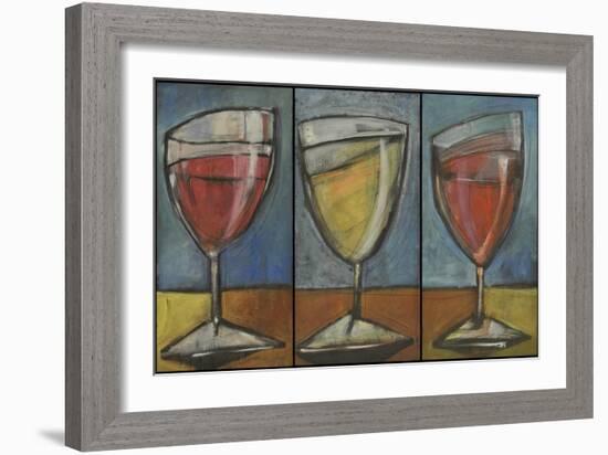 Wine Trio Triptych-Tim Nyberg-Framed Premium Giclee Print