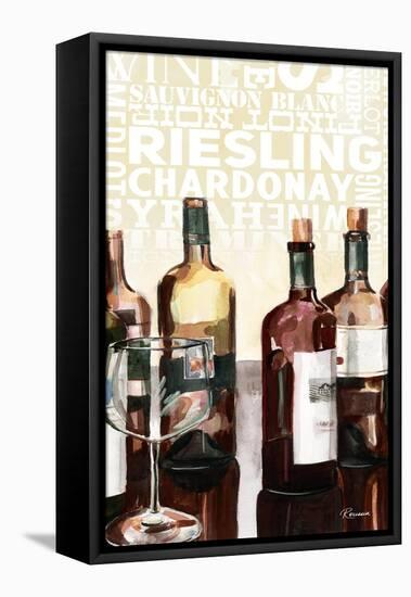 Wine Typography I-Heather A. French-Roussia-Framed Stretched Canvas