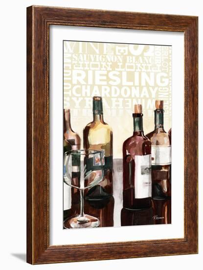 Wine Typography I-Heather A. French-Roussia-Framed Art Print