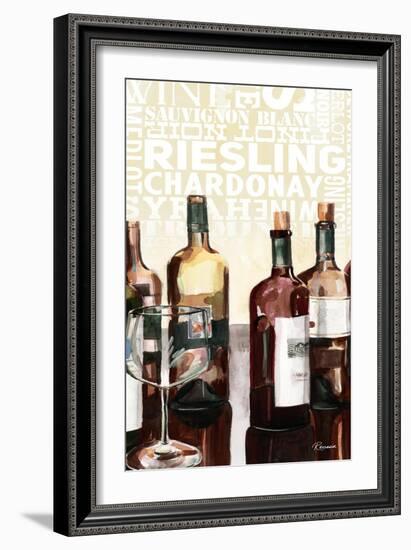 Wine Typography I-Heather A. French-Roussia-Framed Art Print