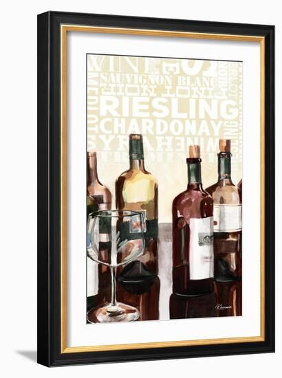 Wine Typography I-Heather A. French-Roussia-Framed Art Print