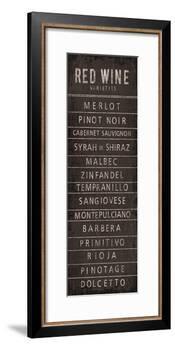 Wine Varieties I-The Vintage Collection-Framed Art Print