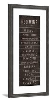 Wine Varieties I-The Vintage Collection-Framed Art Print