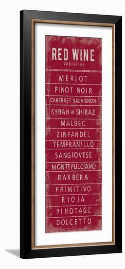 Wine Varieties III-The Vintage Collection-Framed Giclee Print