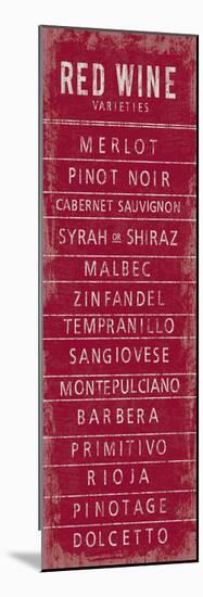 Wine Varieties III-The Vintage Collection-Mounted Giclee Print