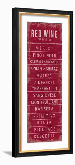 Wine Varieties III-The Vintage Collection-Framed Giclee Print