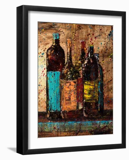 Wine Vino Wine II-Jodi Monahan-Framed Art Print
