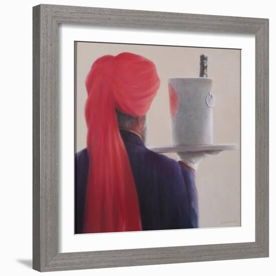 Wine Waiter, Jaipur, 2012-Lincoln Seligman-Framed Giclee Print