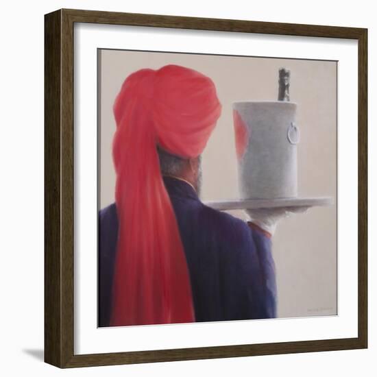 Wine Waiter, Jaipur, 2012-Lincoln Seligman-Framed Giclee Print