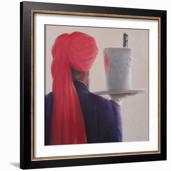 Wine Waiter, Jaipur, 2012-Lincoln Seligman-Framed Giclee Print