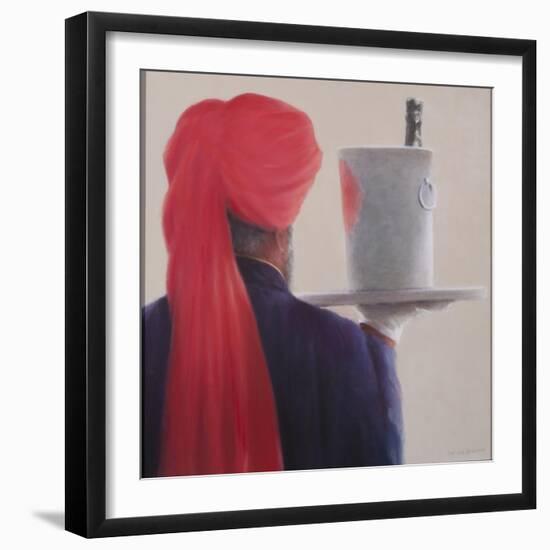 Wine Waiter, Jaipur, 2012-Lincoln Seligman-Framed Giclee Print