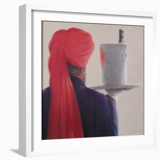 Wine Waiter, Jaipur, 2012-Lincoln Seligman-Framed Giclee Print