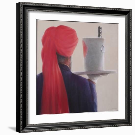 Wine Waiter, Jaipur, 2012-Lincoln Seligman-Framed Giclee Print