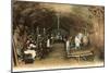 Wine Workers in French Cave-null-Mounted Art Print