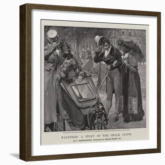 Winefred, a Story of the Chalk Cliffs-Edgar Bundy-Framed Giclee Print