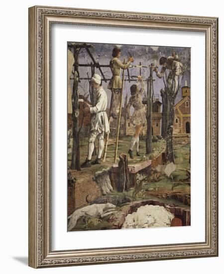 Winemakers at Work, Scenes from Month of March, Ca 1470-Francesco del Cossa-Framed Giclee Print