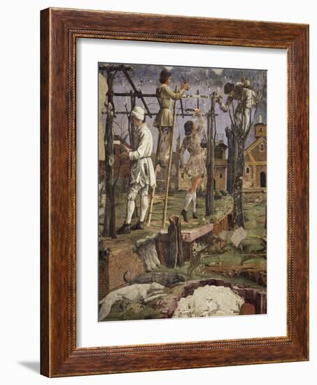 Winemakers at Work, Scenes from Month of March, Ca 1470-Francesco del Cossa-Framed Giclee Print