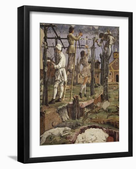 Winemakers at Work, Scenes from Month of March, Ca 1470-Francesco del Cossa-Framed Giclee Print