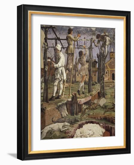 Winemakers at Work, Scenes from Month of March, Ca 1470-Francesco del Cossa-Framed Giclee Print