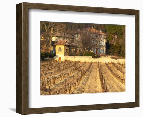 Winery Building at Chateau Saint Cosme, Gigondas, Vaucluse, Rhone, Provence, France-Per Karlsson-Framed Photographic Print