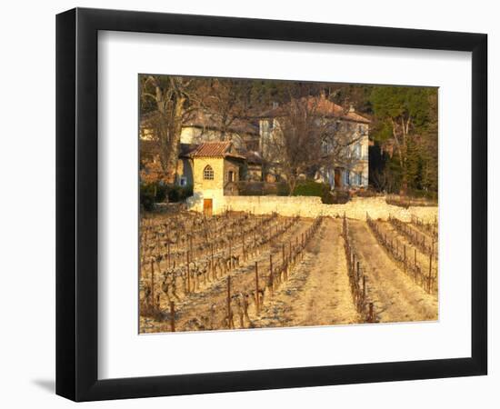 Winery Building at Chateau Saint Cosme, Gigondas, Vaucluse, Rhone, Provence, France-Per Karlsson-Framed Photographic Print