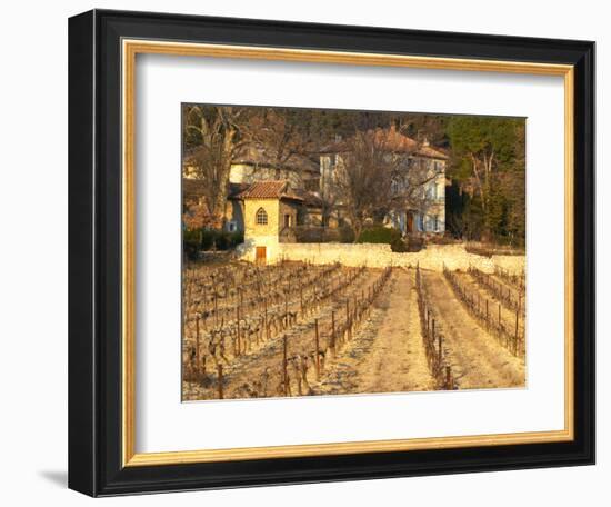 Winery Building at Chateau Saint Cosme, Gigondas, Vaucluse, Rhone, Provence, France-Per Karlsson-Framed Photographic Print