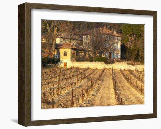 Winery Building at Chateau Saint Cosme, Gigondas, Vaucluse, Rhone, Provence, France-Per Karlsson-Framed Photographic Print